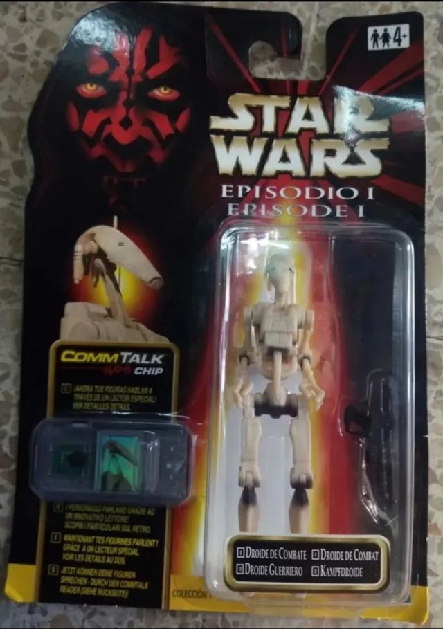 4 Figuras StarWars Episodio 1 CommTalk NUEVAS! New