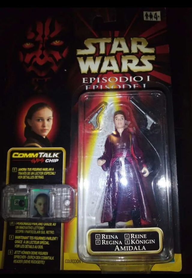 4 Figuras StarWars Episodio 1 CommTalk NUEVAS! New