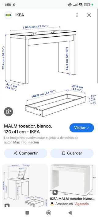 Tocador Ikea malm