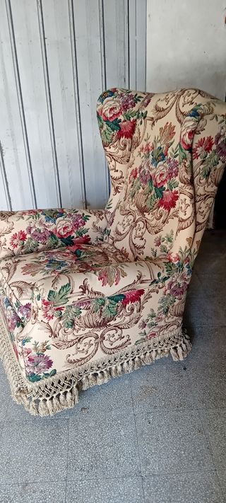 Poltrona vintage floreale