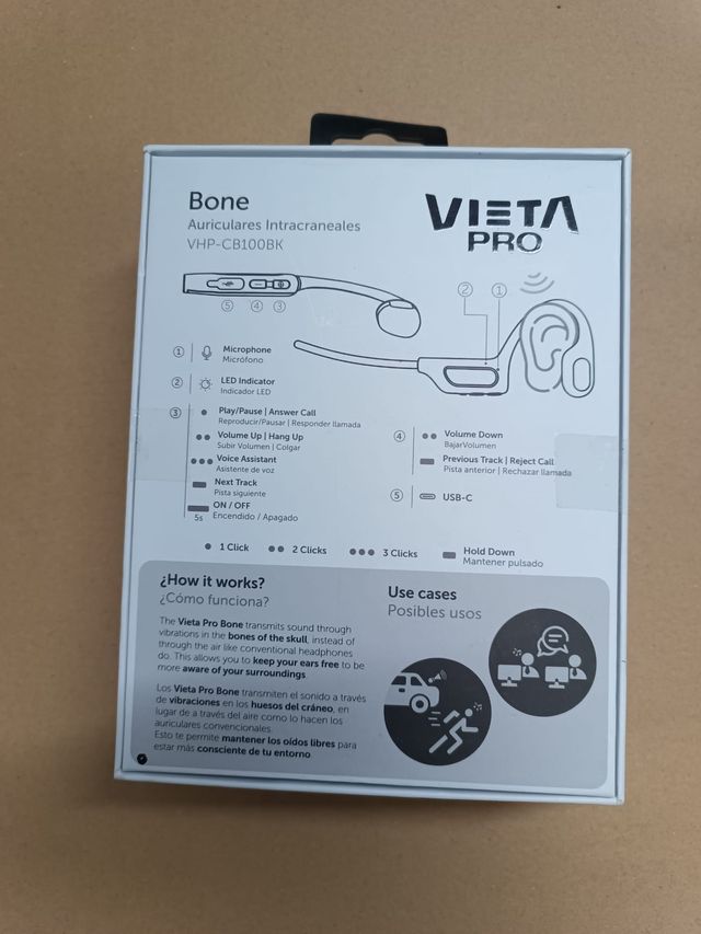 Auriculares vieta pro Bone, 8 horas de autonomia