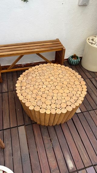 Mesa centro madera - Estilo rústico