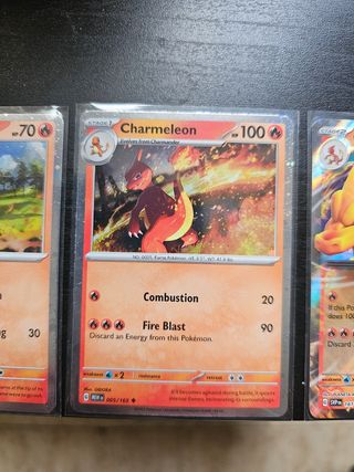 Charmander, Charmeleon, Charizard EX Holo