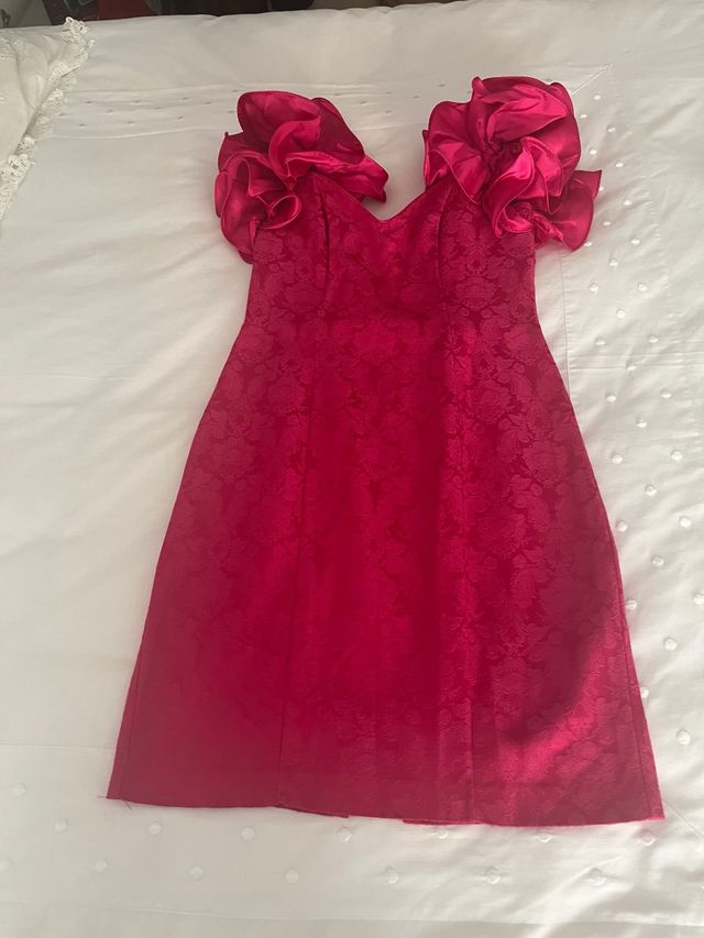 Vestido fucsia de fiesta
