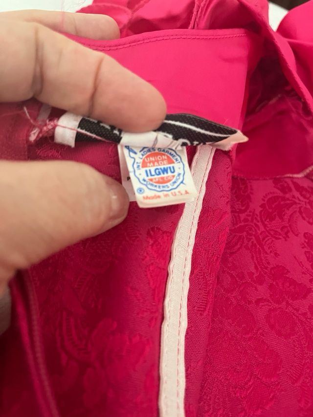 Vestido fucsia de fiesta