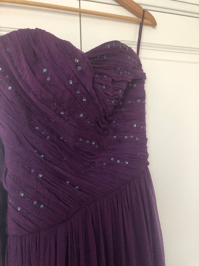 Vestido largo palabra de honor