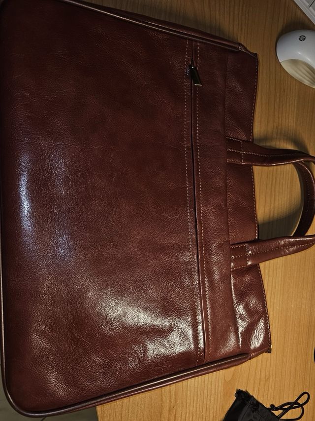 Borsa Mattioli in pelle marrone per donna