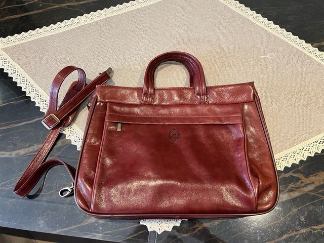 Borsa Mattioli in pelle marrone per donna