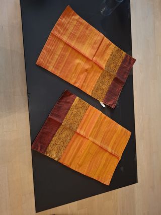 Set 2 tovagliette seta-raion arancio, misure 48x33