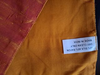 Set 2 tovagliette seta-raion arancio, misure 48x33