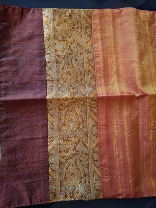 Set 2 tovagliette seta-raion arancio, misure 48x33