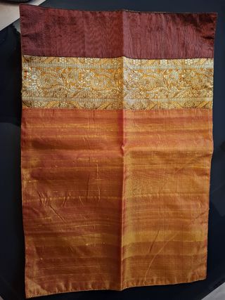 Set 2 tovagliette seta-raion arancio, misure 48x33