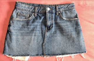 Mini falda vaquera Bershka