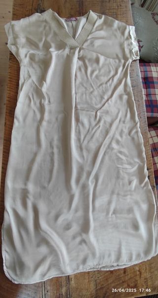 Tunica lunga beige UP