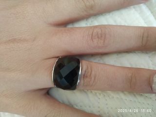 Anillo plata negro | sortija