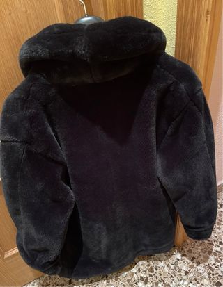 Chaqueton tipo mouton negro