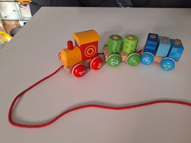 Tren de madera Goula - Números y Colores