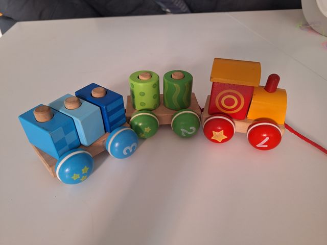 Tren de madera Goula - Números y Colores