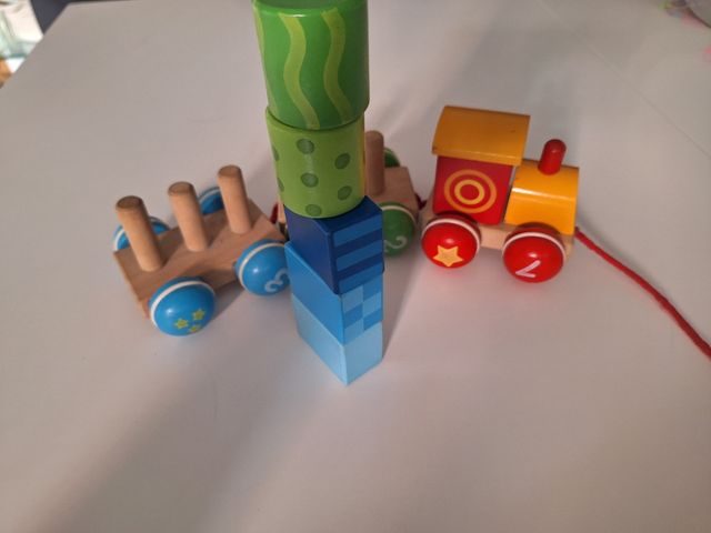 Tren de madera Goula - Números y Colores