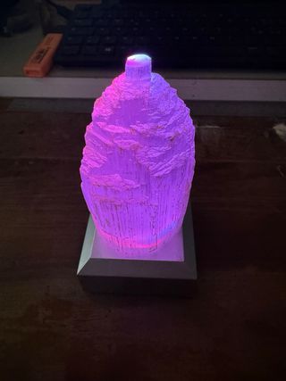 Lampada Cristallo Quarzo - Verde Viola