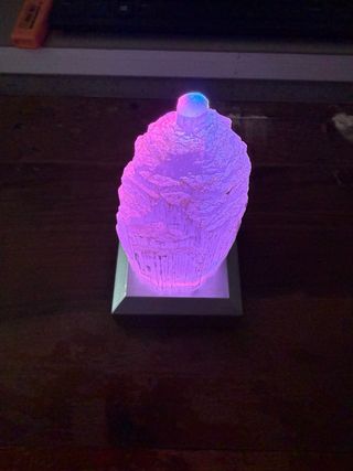 Lampada Cristallo Quarzo - Verde Viola