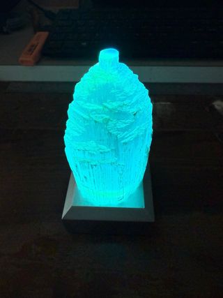 Lampada Cristallo Quarzo - Verde Viola