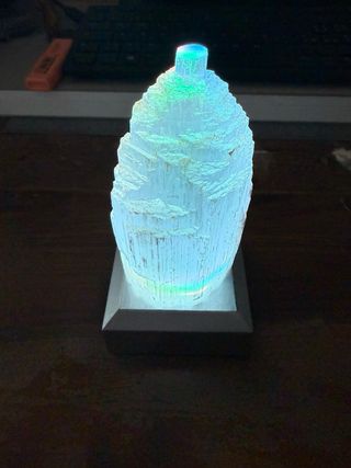 Lampada Cristallo Quarzo - Verde Viola