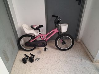 Bicicleta Monty 16" niña rosa