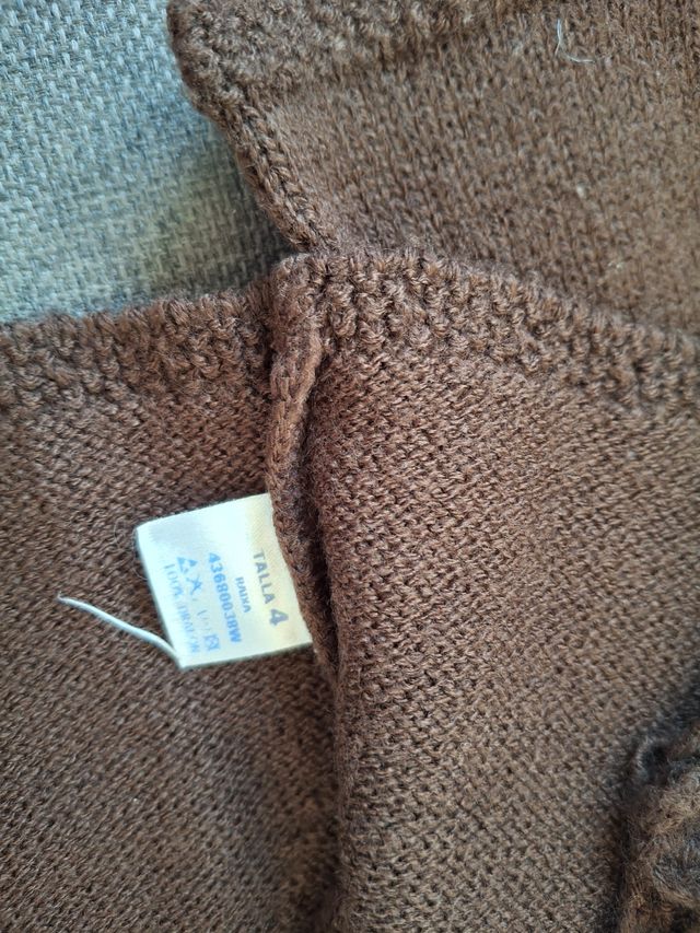 Chaqueta marrón niña 4 años invierno