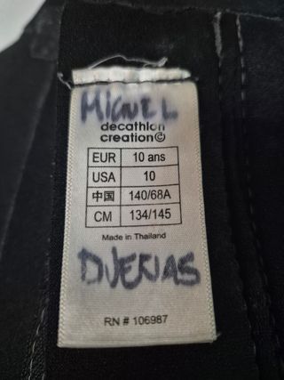 Neopreno niño T-10 manga larga