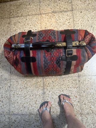 Bolsa de viaje de kilim turco