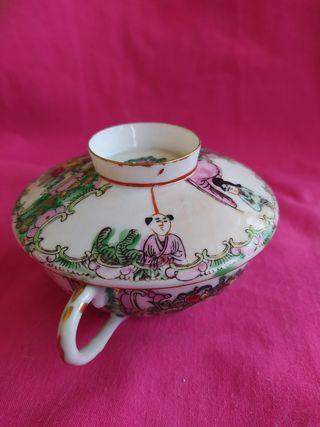Taza sopera  Oriental Macao Porcelana vintage
