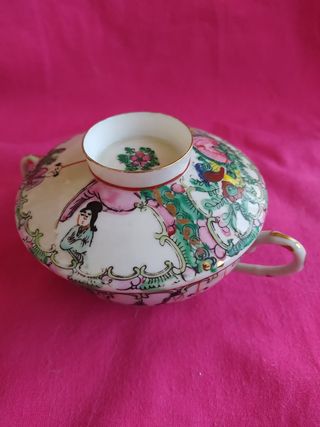 Taza sopera  Oriental Macao Porcelana vintage