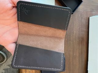 Tarjeteros Piel - Azul y Marrón