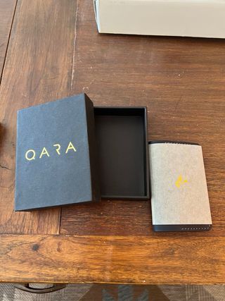 Tarjeteros Piel - Azul y Marrón