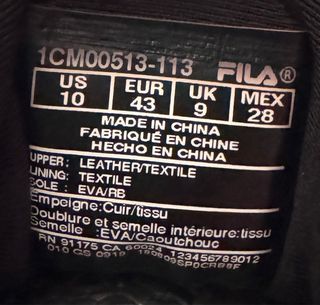 NUEVO Fila zapatillas deportivas Num 43