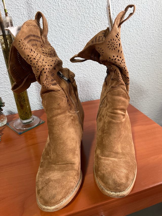 Botas cowboy tipo ante