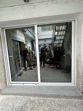 Ventana de aluminio puertas moskitera persiana mot