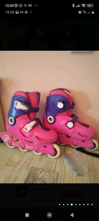 Patines infantiles ajustables T30-32 + proteccione