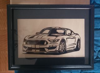 Incisione laser Ford mustang 