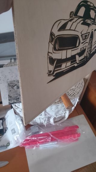Incisione laser Ford mustang 
