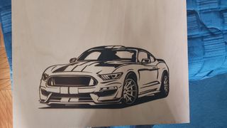 Incisione laser Ford mustang 