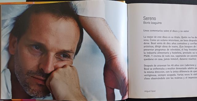 CD+Libro Sereno - Miguel Bosé