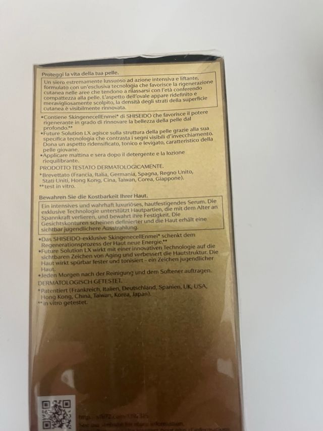 Shiseido Future Solucion LX Serum rostro,cuello.