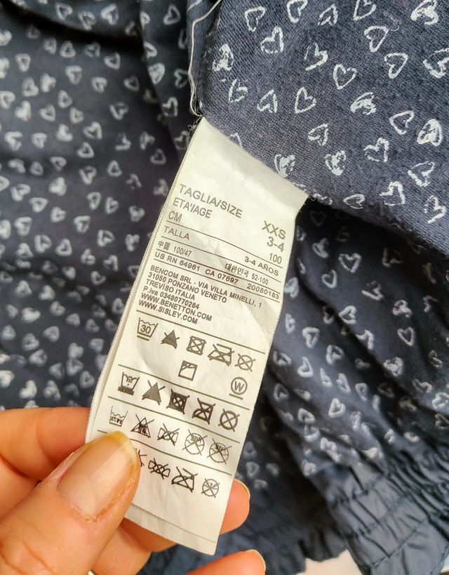 Giacca impermeabile bambina UCB 3-4 anni