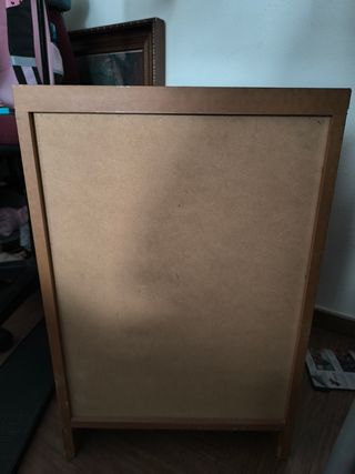 Mesita noche madera marrón