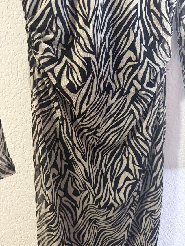 Vestido Mango Zebra S