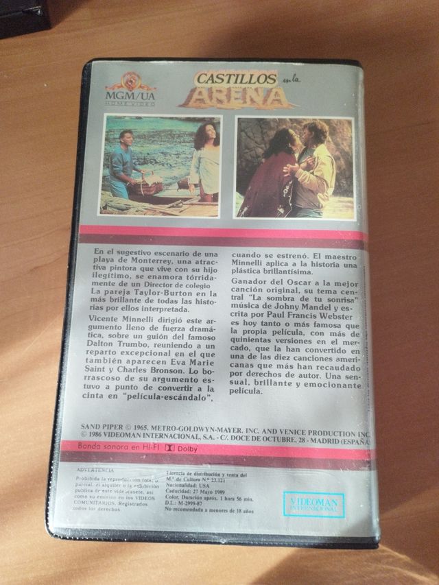 Castillos en la arena. VHS