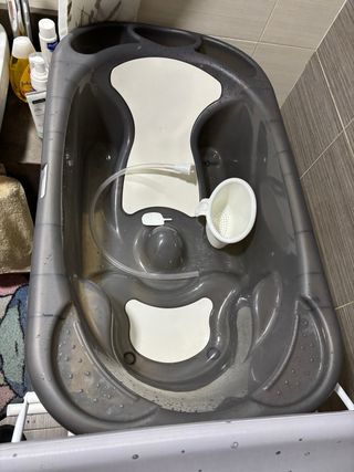 Bañera bebe con cambiador