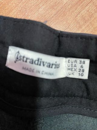 Falda pantalon cuero 